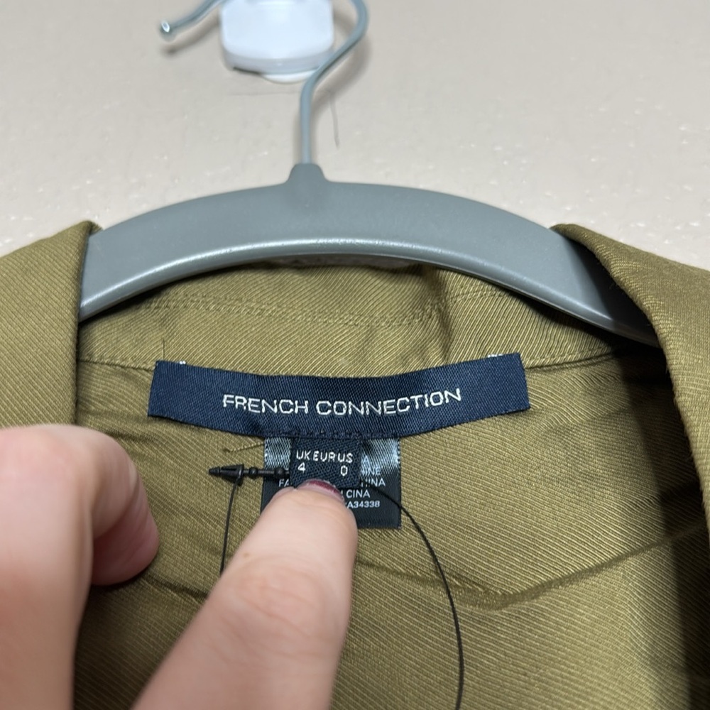 French Connection Brekhna Drape Belted Safari Jacket - Picture 3 of 6